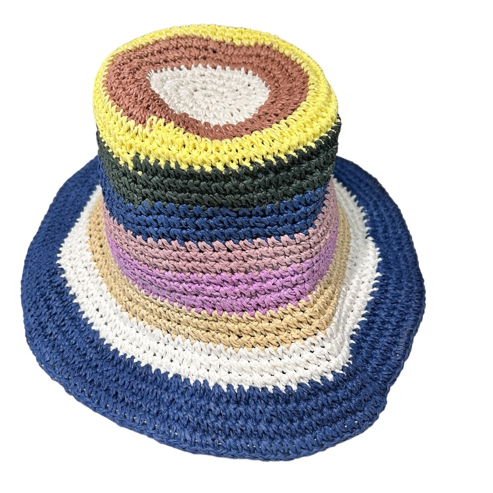 Hat Attack Remy Bucket Hat in Navy Stripe.